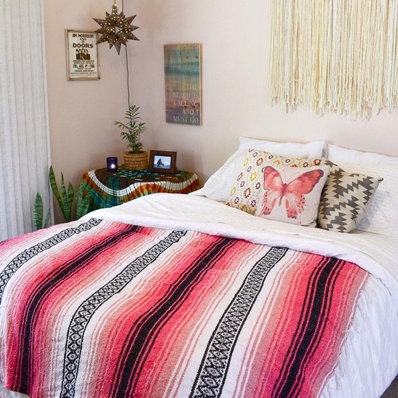 Other - Mexican Blanket Melon Crush Boho Blanket